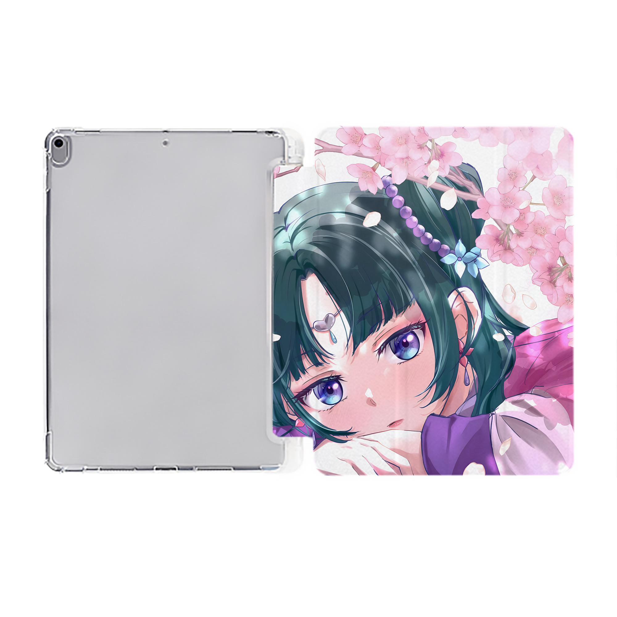 （画像用） 薬屋のひとりごと The Apothecary Diaries IPad ケース ペン収納付き 三つ折りスタンド PUレザー×シリコン 対応機種9.5/10.5/10.9インチ